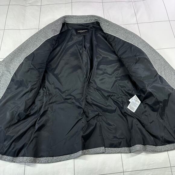 Banana Republic Blazer Womens 4 Gray Classic Fit Single Button Professional Work - Picture 4 of 10